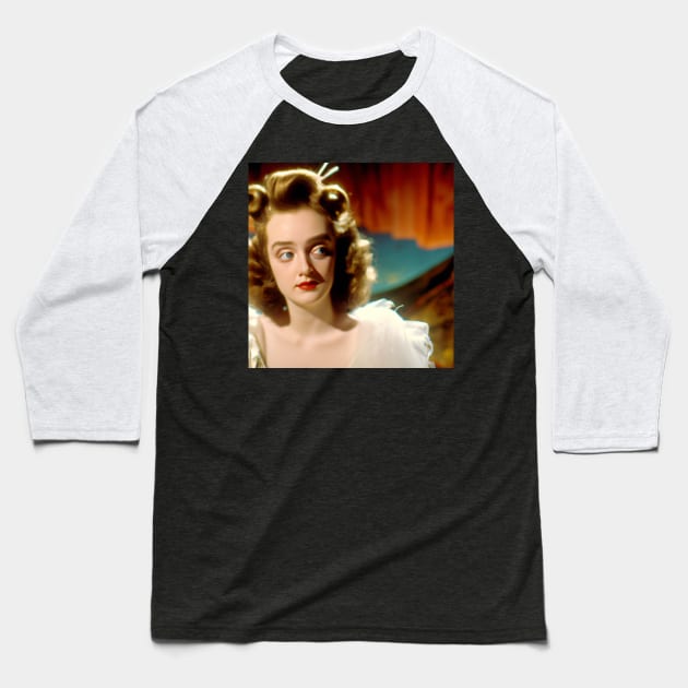 Bette Davis: Trailblazer and Legend Baseball T-Shirt by tearbytea